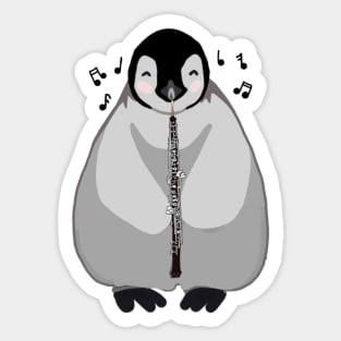 Oboe Penguin Sticker